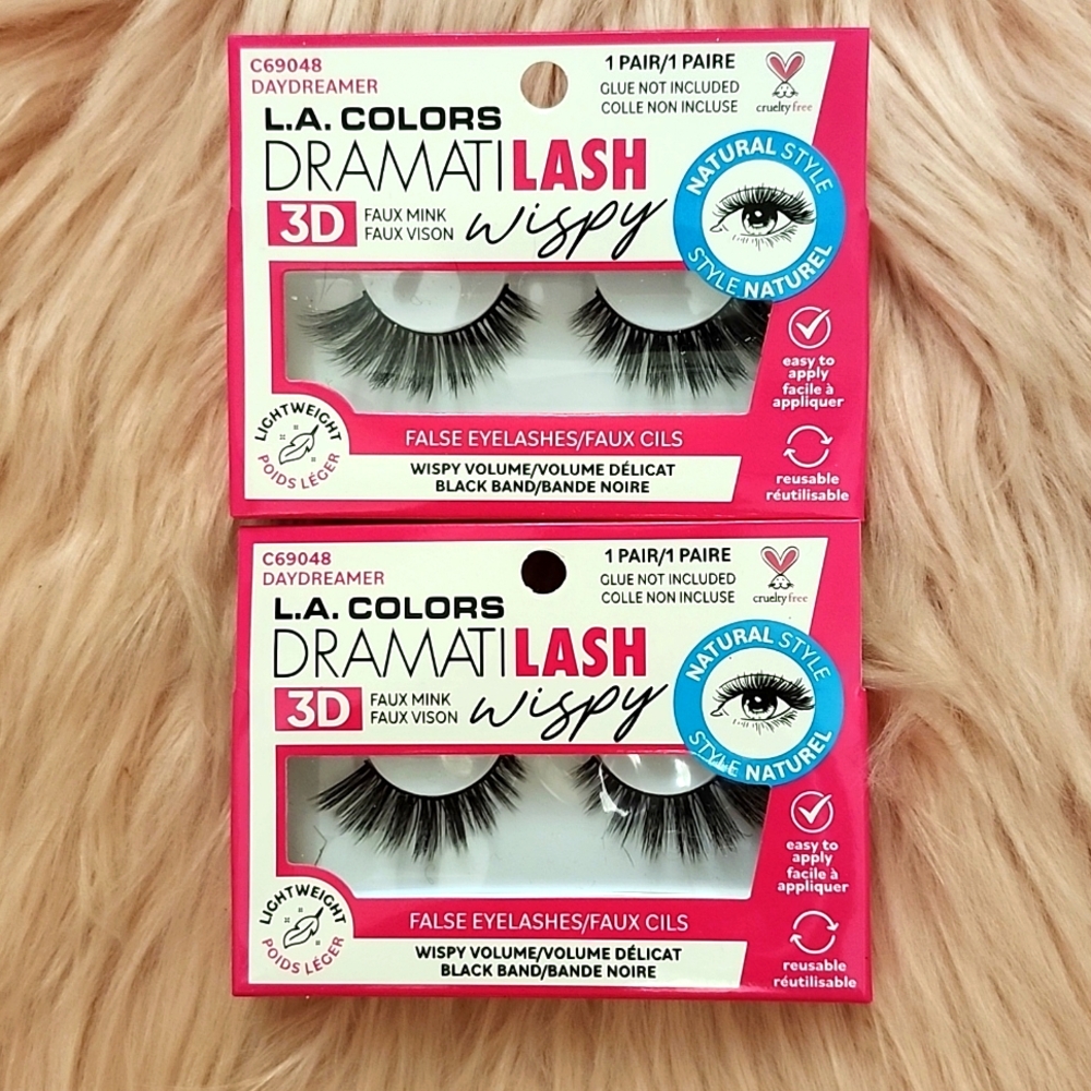 Brand New L.A COLORS DRAMATIC LASH WISPY-2CT